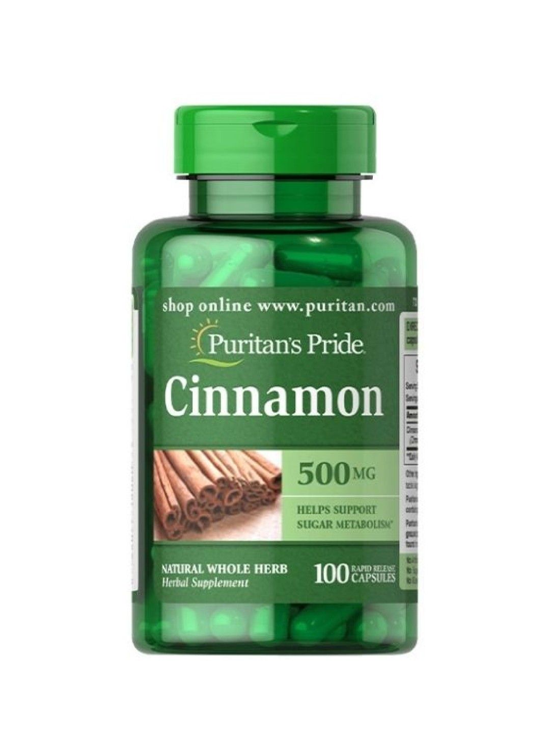 Puritan's Pride Cinnamon 500 mg (100 capsules) edamama